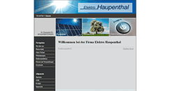 Desktop Screenshot of elektro-haupenthal.de